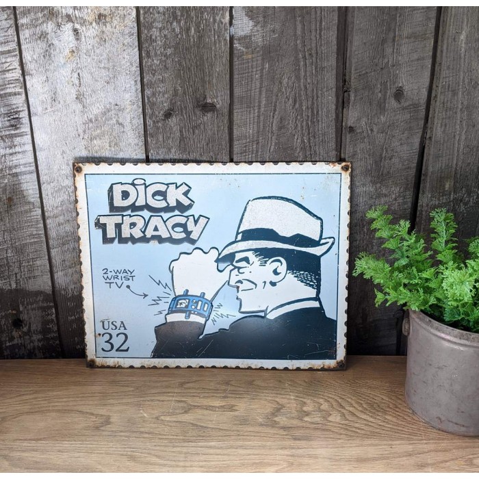 Affiche métal Dick Tracy originale de 1995